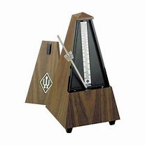 Maelzel Wittner Pyramid  Plastic Metronome With BELL- Walnut Grain #855131