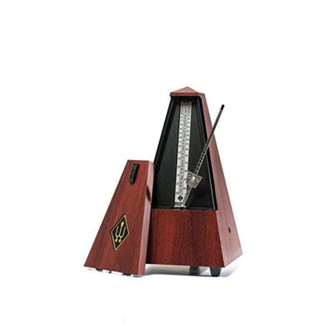 Wittner Pyramid Wooden Metronome w/Bell Mahogany, High Gloss  811
