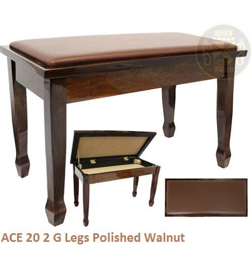 ACE 20 2G FRAME TOP 'G Legs' (Spade) Polished Walnut