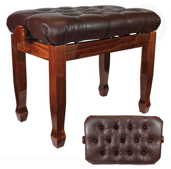 INFINITY ADJUSTABLE Polished Walnut IG - 24" Premium Bench with Extra padded Top