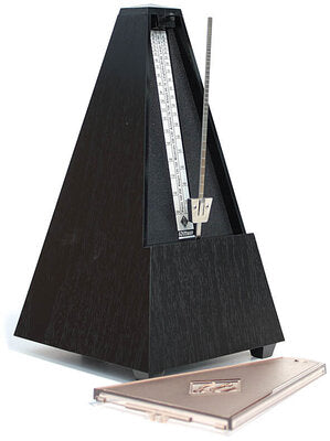 Maelzel Wittner Pyramid Metronome with Bell(Plastic Casing w/clear front cover) Black #816K
