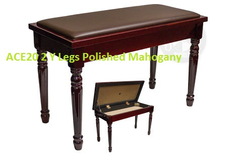 ACE 20 2Y FRAME TOP 'Y Legs' (Round Fluted) Polished Mahogany