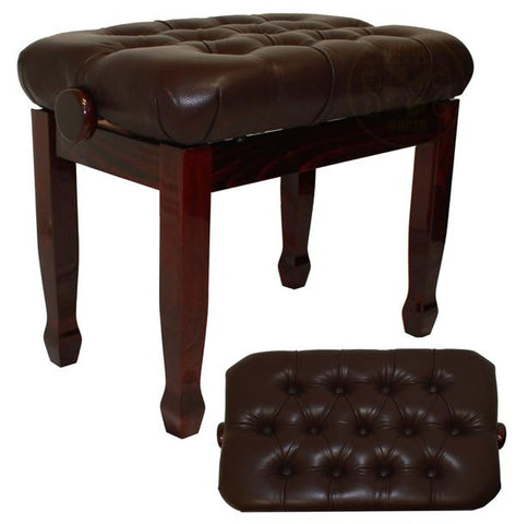 INFINITY ADJUSTABLE Satin Mahogany IG - 24" Premium Bench with Extra padded Top