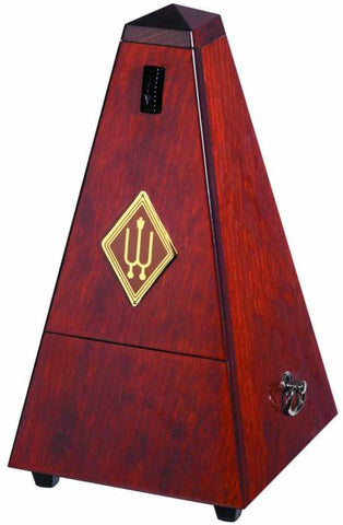 Wittner Pyramid Wooden Metronome -  Mahogany High Gloss without Bell  #801